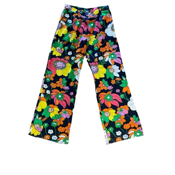 Dodo Bar Or Groovy Colorful Floral Cotton Pants
Boho Hippie Disco resortwear - Picture 9 of 16